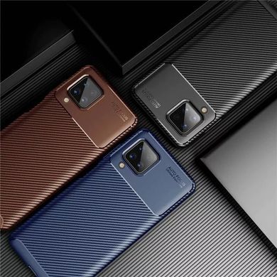 Защитный чехол Hybrid Premium Carbon для Samsung Galaxy M32 - Blue
