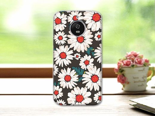 Чохол із малюнком для Motorola Moto E4 Plus - Дрібні квітки
