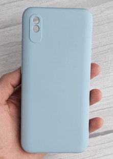 Чехол Silicone Cover Full Protective для Xiaomi Redmi 9A - Light Blue