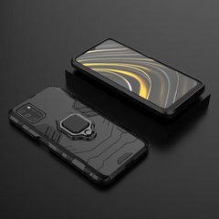 Ударопрочный чехол Transformer Ring для Xiaomi Poco M3 - Black
