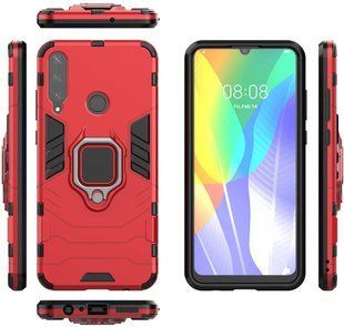 Удароміцний чохол Transformer Ring для Huawei Y6p - Red
