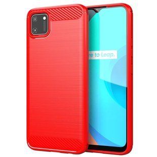 TPU чохол Slim Carbon для Realme C11 (2020) - Red