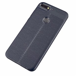 Защитный чехол Hybrid Leather для Huawei Y7 Prime 2018 - Blue