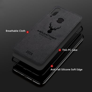 Чохол з тканинною поверхнею Deer для Xiaomi Redmi 7 - Black