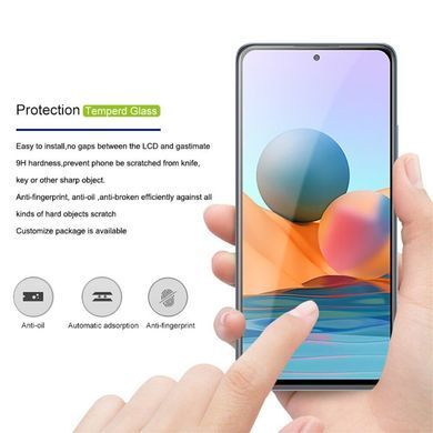 Защитное стекло SKLO 5D (full glue) для Xiaomi Redmi Note 10 / Note 10s