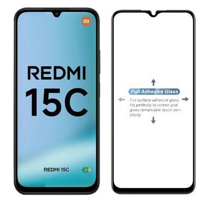 Защитное стекло 3D Full Cover для Xiaomi Redmi 15C