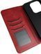Чехол-книжка JR Original для Xiaomi Redmi 15C - Dark Red