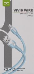 Дата кабель DC Vivid USB to MicroUSB 2A - Blue