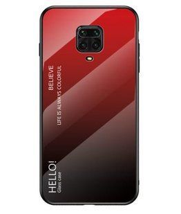 Чохол TPU+Glass для Xiaomi Redmi Note 9S / Note 9 Pro - Red