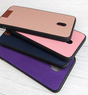 Чохол із тканинною поверхнею TPU+Textile для Xiaomi Redmi 8A - Pink