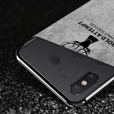 Чехол с тканевой поверхностью Deer для Xiaomi Redmi 7 - Black