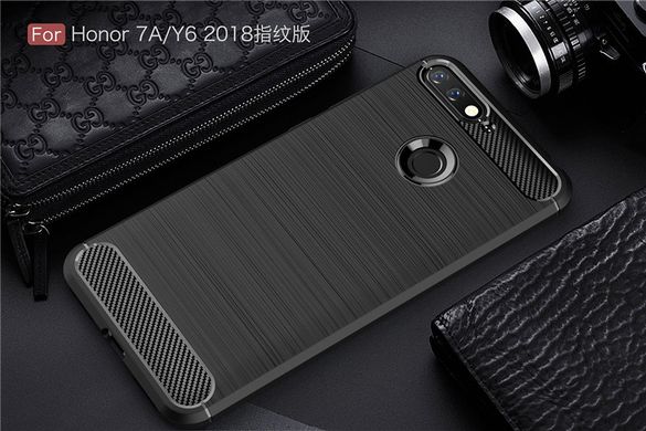 Защитный чехол Hybrid Carbon для Huawei Y6 (2018) - Black