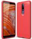 Силіконовий чохол Hybrid Carbon для Nokia 3.1 Plus - Red (39301). Фото 1 із 6
