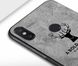 Чехол с тканевой поверхностью Deer для Xiaomi Redmi 7 - Black (35789). Фото 8 из 13