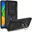 Ударопрочный чехол GETMAN Ring для Xiaomi Redmi Note 9 / Redmi 10X (4G) - Camshield Black