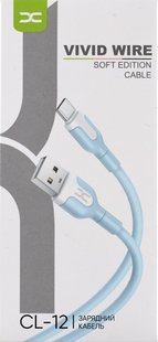 Кабель DC Vivid USB-Type-C (CL-12) 2.1A - Blue