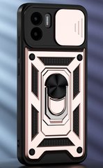 Ударостійкий чохол Hybrid Ring Camshield для Xiaomi Redmi A1 / A2 - Pink