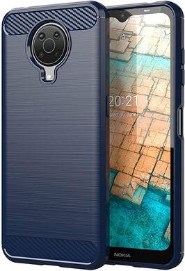 Чохол Hybrid Carbon для Nokia G10/G20 - Dark Blue