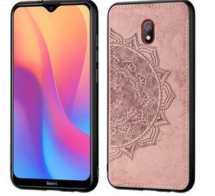 Чехол с тканевой поверхностью TPU+Textile для Xiaomi Redmi 8A - Pink