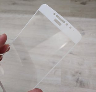 Full Cover защитное стекло для Motorola Moto E4 Plus "white"