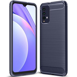 TPU чехол Slim Carbon для Xiaomi Redmi 9T / Redmi Note 9 4G - Dark Blue