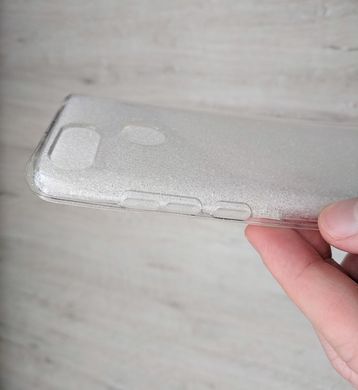 Прозорий силіконовий чохол з блискітками для Xiaomi Redmi 6
