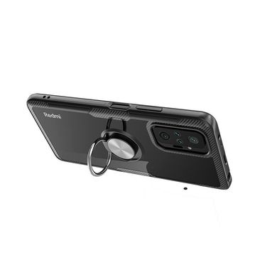 Защитный чехол Hybrid Clear RIng для Xiaomi Redmi Note 10 Pro - Black