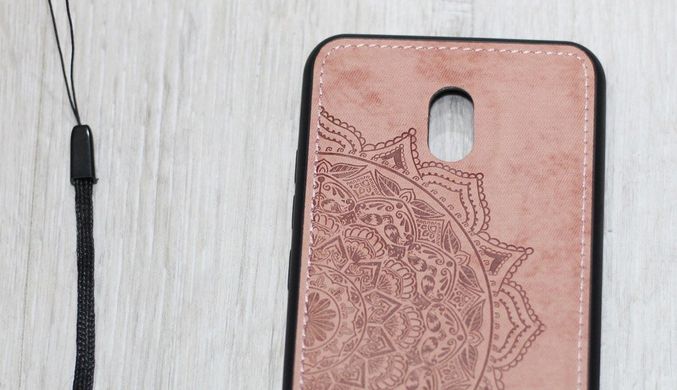 Чехол с тканевой поверхностью TPU+Textile для Xiaomi Redmi 8A - Pink