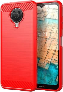 Чехол Hybrid Carbon для Nokia G10 / G20 - Red