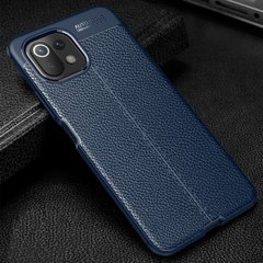 Чехол Hybrid Leather для Xiaomi Mi 11 Lite - Dark Blue