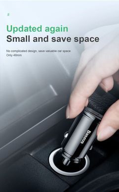 Автомобильное зарядное устройство Baseus Circular Plastic A+C 30W Black