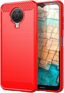 Чохол Hybrid Carbon для Nokia G10/G20 - Red