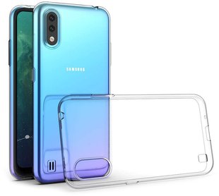 Ультратонкий силиконовый чехол для Samsung Galaxy A01