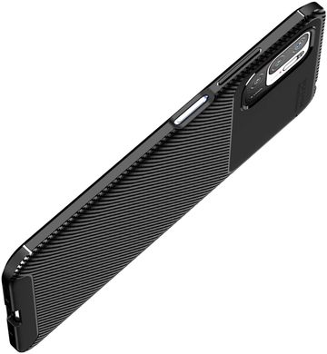 Чехол Ipaky Premium Carbon для Xiaomi Redmi Note 10S / Note 10 - Dark Blue