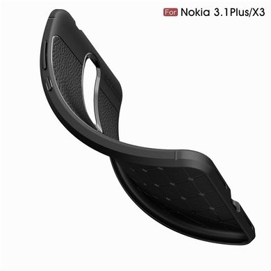Чехол Hybrid Leather для Nokia 3.1 Plus - Black
