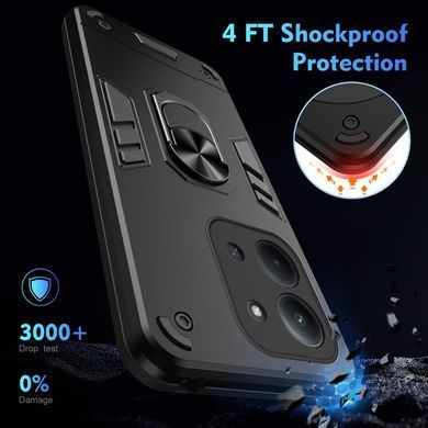 Протиударний чохол Transformer Ring для Xiaomi Redmi 15C - Black