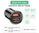 Автомобильное зарядное устройство Baseus Circular Plastic A+C 30W Black (4228). Фото 13 из 15