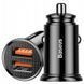 Автомобильное зарядное устройство Baseus Circular Plastic A+C 30W Black (4228). Фото 1 из 15