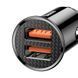 Автомобильное зарядное устройство Baseus Circular Plastic A+C 30W Black (4228). Фото 7 из 15