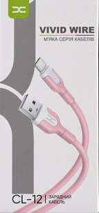 Кабель DC Vivid USB-Type-C (CL-12) 2.1A - Pink