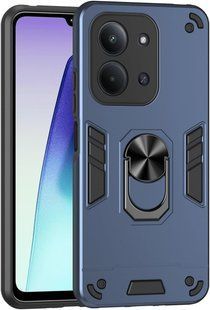 Противоударный чехол Transformer Ring для Xiaomi Redmi 15C - Dark Blue