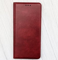 Чехол книжка BOSO Soft Matte для Xiaomi Redmi Note 10 Pro - Dark Red