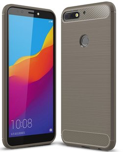 Защитный чехол Hybrid Carbon для Huawei Y7 2018 / Y7 Prime 2018 / Honor 7C Pro - Brown