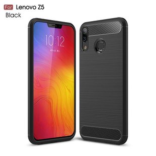 Силиконовый чехол Hybrid Carbon для Lenovo Z5 - Black