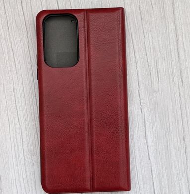 Чехол книжка BOSO Soft Matte для Xiaomi Redmi Note 10 Pro - Dark Red