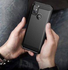 Защитный чехол Hybrid Carbon для Motorola G10 / G30 - Black