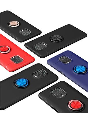 Чехол Hybrid Car Magnetic Ring для Xiaomi Redmi Note 9S / 9 Pro - Black+Blue