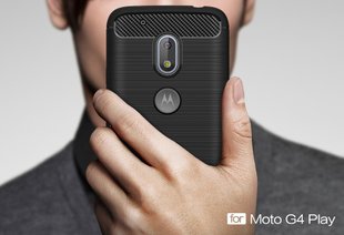 Защитный чехол Hybrid Carbon для Motorola Moto G4 Play