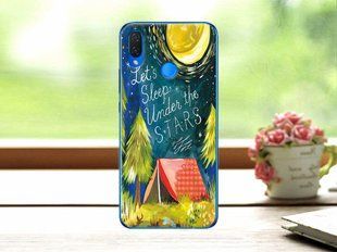 Силіконовий чохол з малюнком Huawei P Smart Plus - Ніч