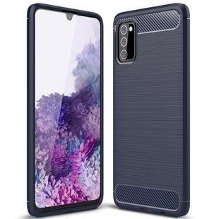 TPU чохол Slim Carbon для Samsung Galaxy A03s - Blue